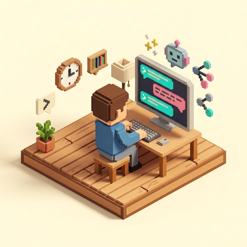 Ragazza che chiede davanti a un laptop